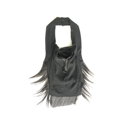 RESKINNED HUMAN HAIR TOTE BAG V